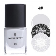 Лак для стемпинга Born Pretty 6 мл - Белый
