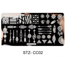 Пластина для стемпинга прямоугольная STZ-CC02