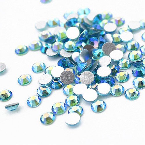 Стразы Swarovski  SS3 голубой хамелеон 50шт