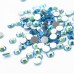 Стразы Swarovski  SS3 голубой хамелеон 50шт