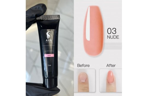 Polygel (полигель) A.V.A 15мл, Nude Polygel (полигель) A.V.A 15мл, Nude