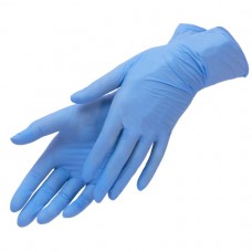 Перчатки нитриловые голубые  размер L, 1пара