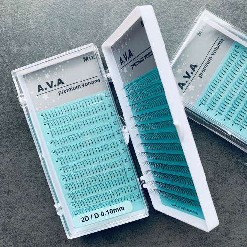 2 D ресницы A.V.A изгиб Д, толщина 0.10, Миксы