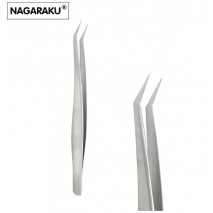 Пинцет для объемного наращивания ресниц Nagaraku, изогнутый